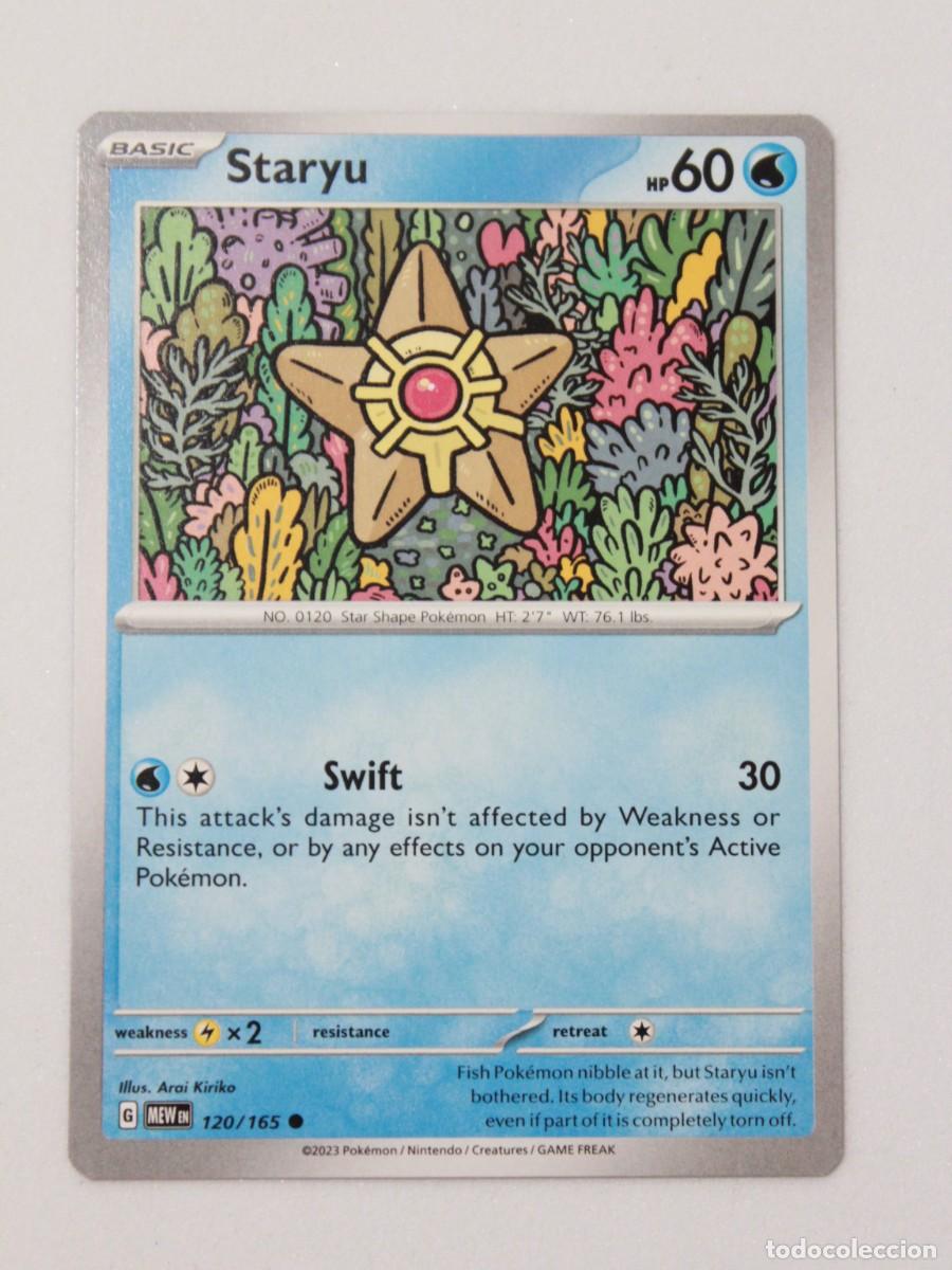 Trading cards: T&iacute;tulo: Pok&eacute;mon TCG Staryu 120/165 Common Carta Agua Pok&eacute;mon 151