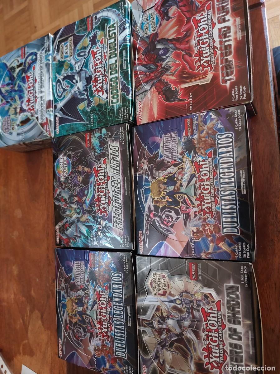 Trading cards: lote Cajas sobres Yu gi Oh 1 ediciones espa&ntilde;ol e ingles