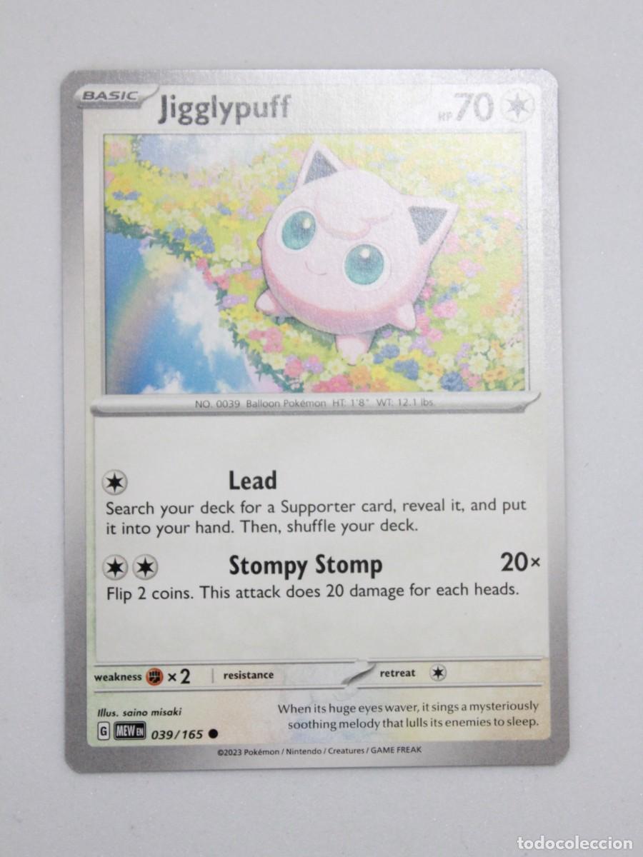 Trading cards: Jigglypuff Reverse Holo carta Pok&eacute;mon TCG Scarlet & Violet 151 039/165
