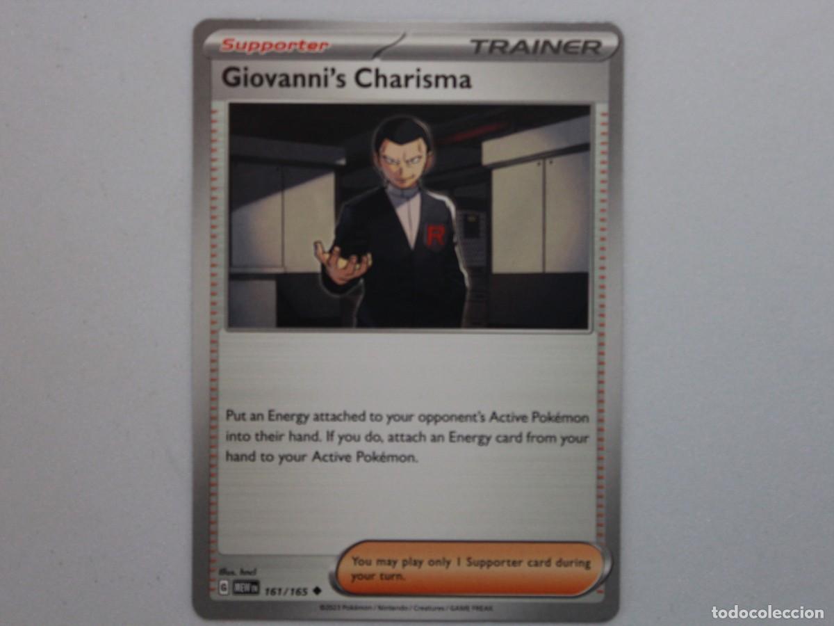 Trading cards: Pok&eacute;mon TCG Giovanni&rsquo;s Charisma 161/165 Scarlet & Violet 151 MEW EN