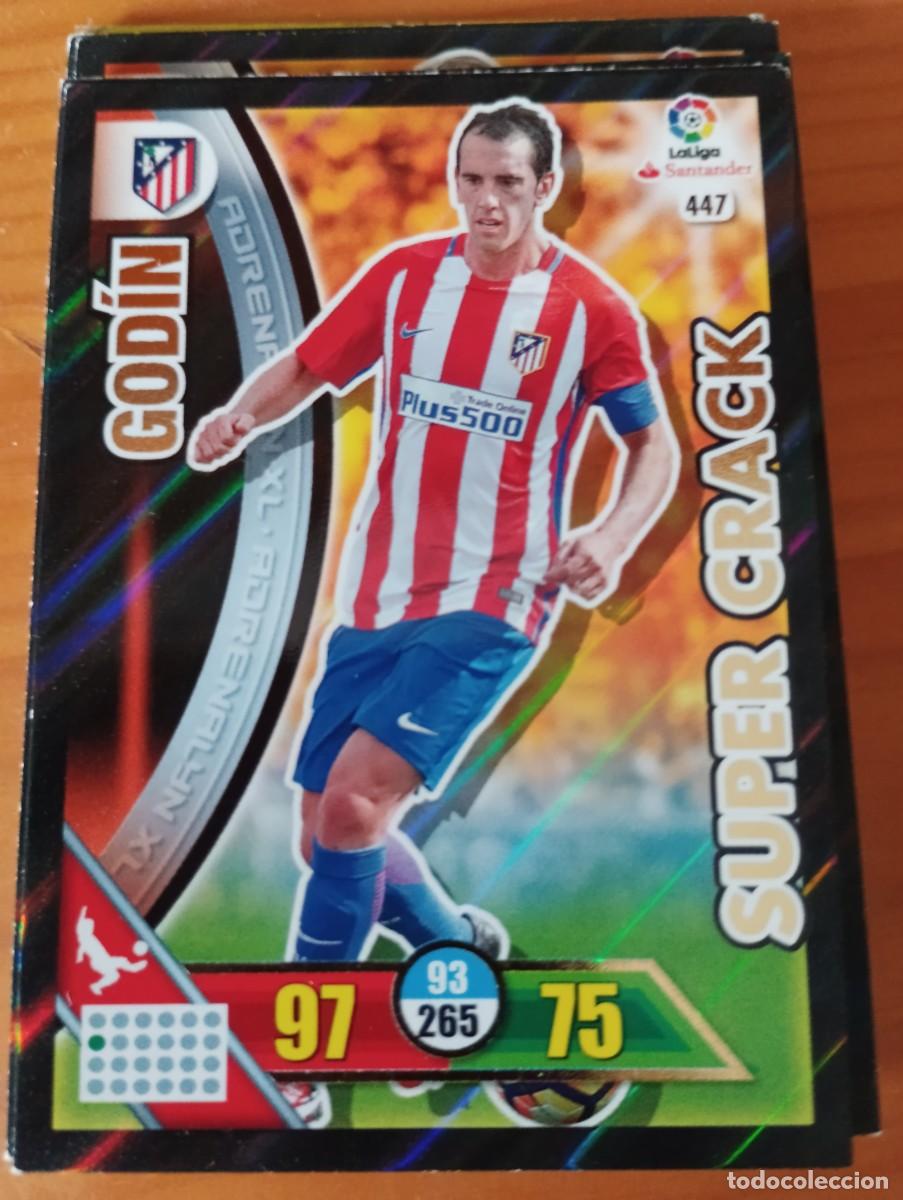 Trading cards: FICHA N&ordm; 447 GODIN ADRENALYN 16 17 PANINI 2016 - 17 CROMO SUPER CRACK