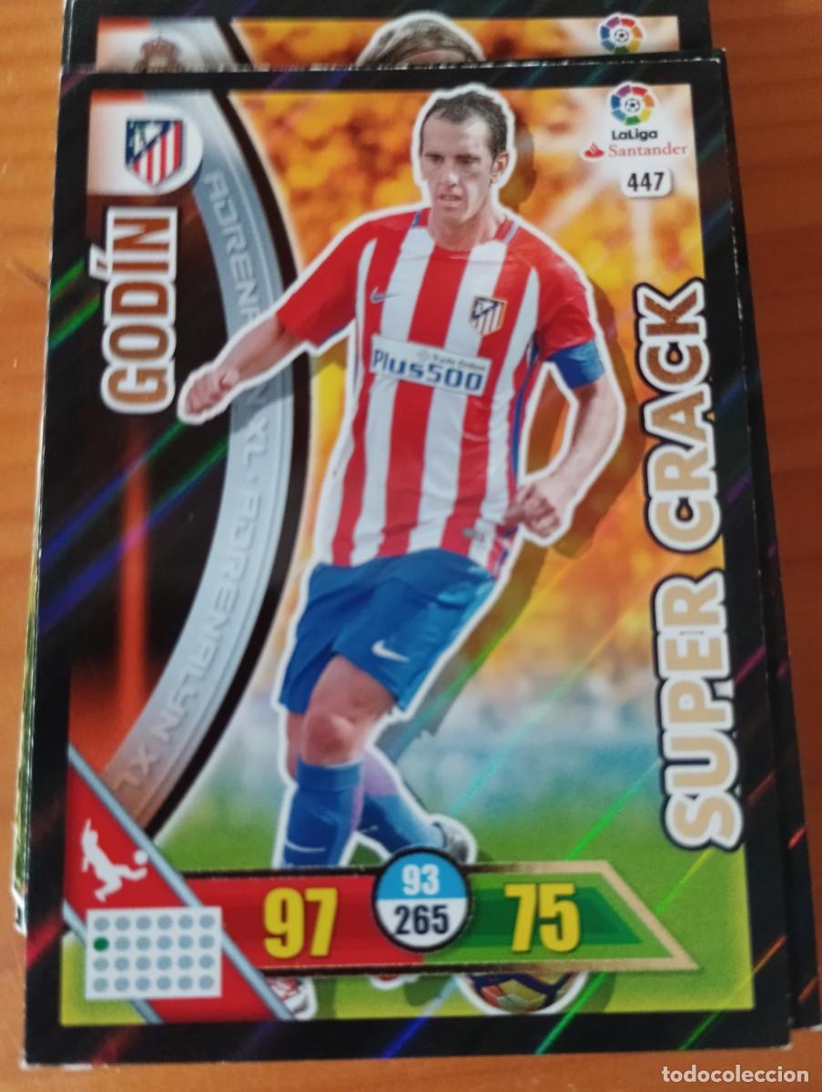 Trading cards: FICHA N&ordm; 447 GODIN ADRENALYN 16 17 PANINI 2016 - 17 CROMO SUPER CRACK