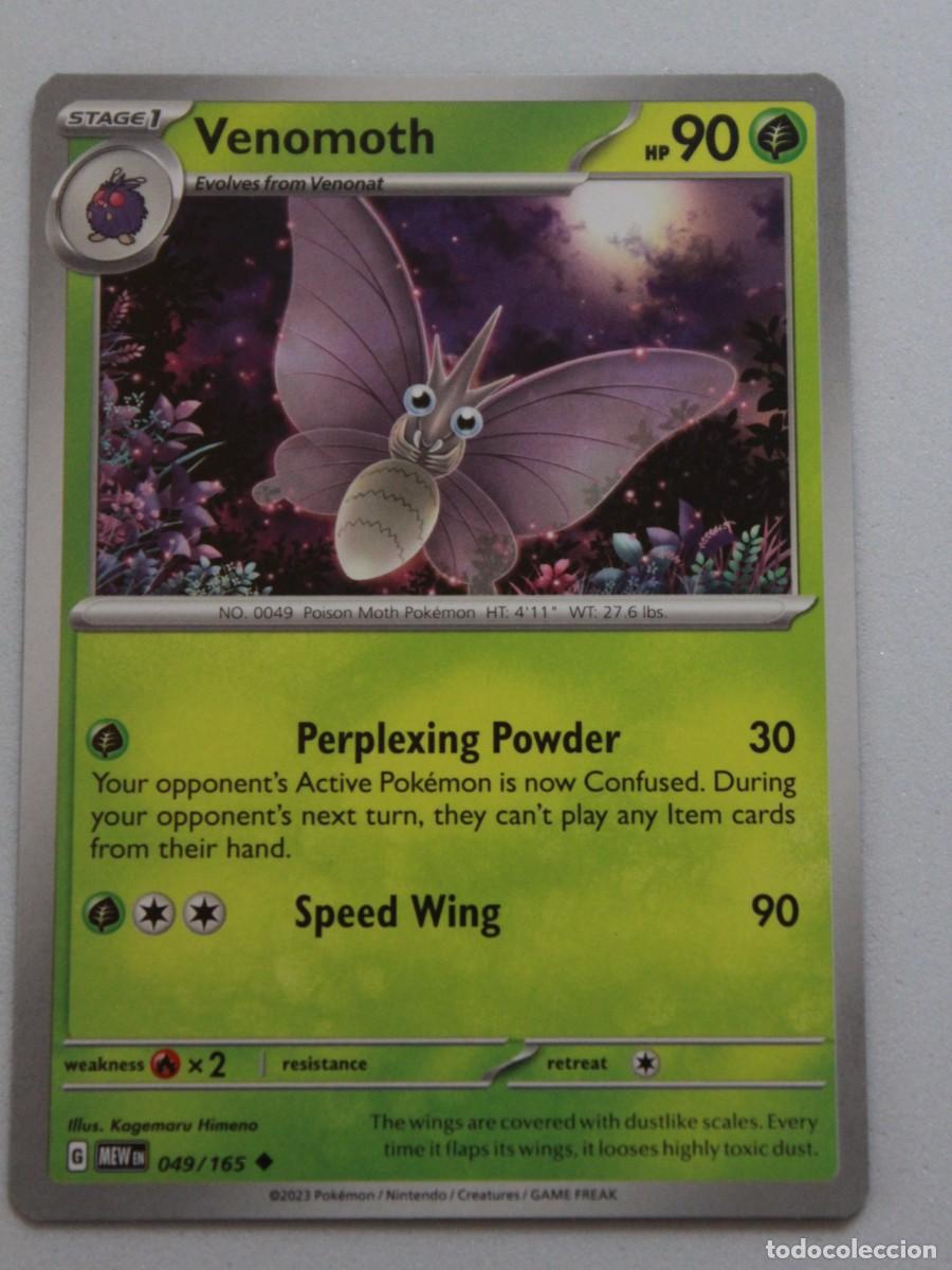 Trading cards: Venomoth Reverse Holo 049/165 Pok&eacute;mon TCG Pok&eacute;mon 151 Carta Pok&eacute;mon