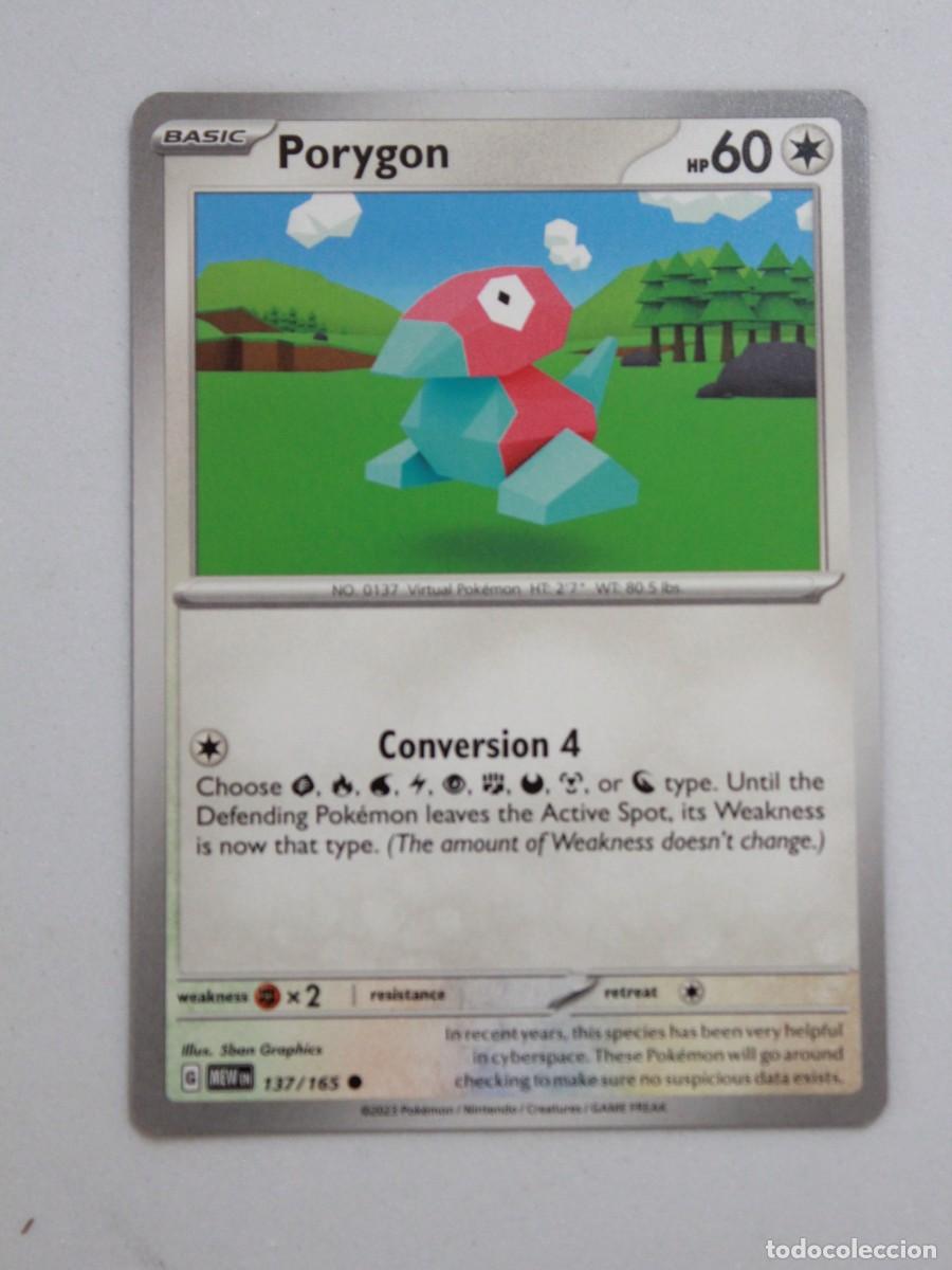 Trading cards: Porygon Reverse Holo carta Pok&eacute;mon TCG Scarlet & Violet 151 137/165