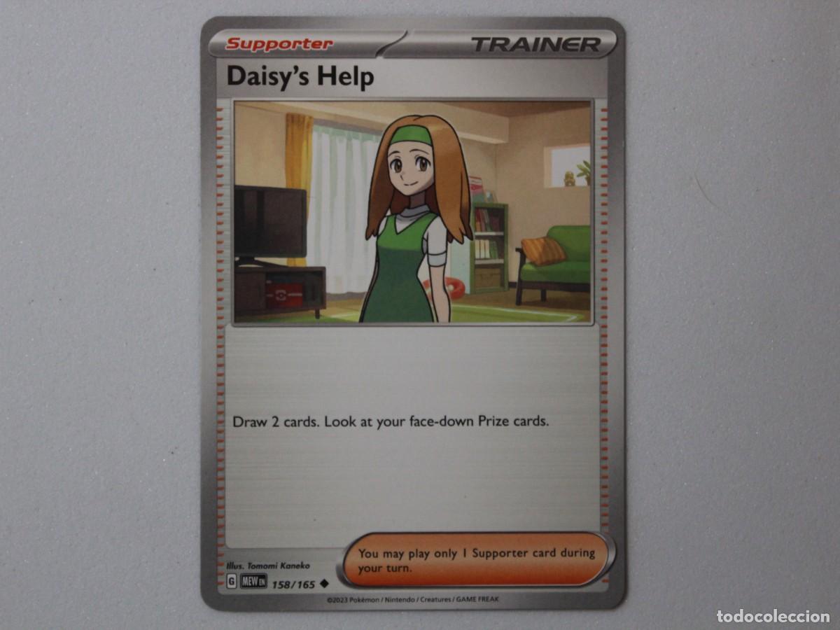 Cartes &agrave; &Eacute;changer: Carta Pok&eacute;mon Daisy&rsquo;s Help 158/165 Pok&eacute;mon 151 Trainer Supporter
