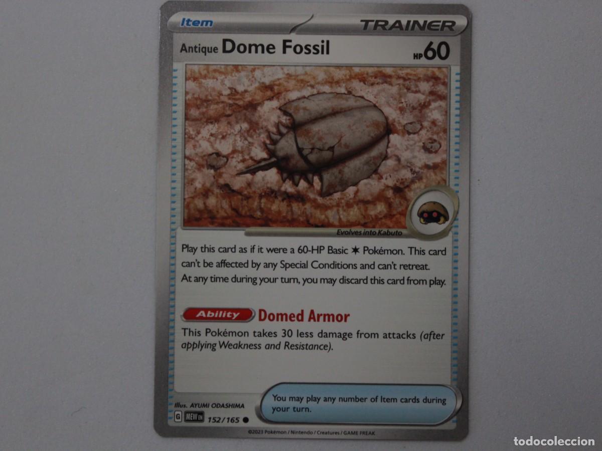 Cartes &agrave; &Eacute;changer: Pok&eacute;mon TCG Antique Dome Fossil 152/165 Scarlet & Violet 151 MEW EN
