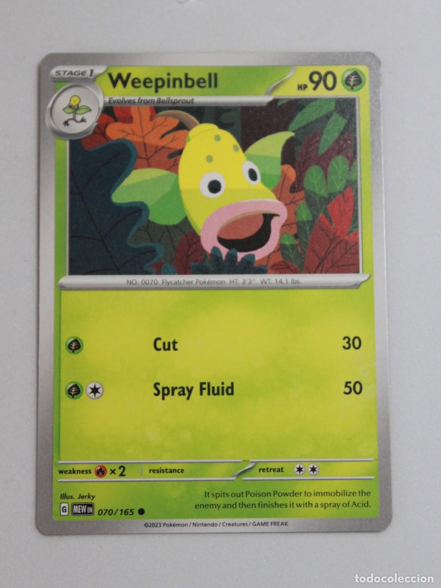 Trading cards: Weepinbell Reverse Holo 070/165 Pok&eacute;mon TCG Pok&eacute;mon 151 Carta Pok&eacute;mon