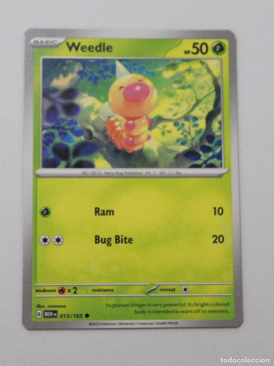 Trading cards: Weedle Reverse Holo 013/165 Pok&eacute;mon TCG Pok&eacute;mon 151 Carta Pok&eacute;mon