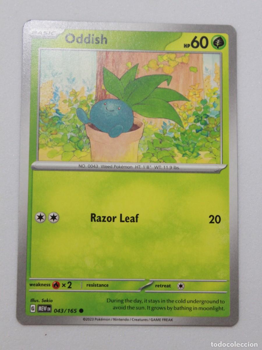 Trading cards: Oddish Reverse Holo 043/165 Pok&eacute;mon TCG Pok&eacute;mon 151 Carta Pok&eacute;mon