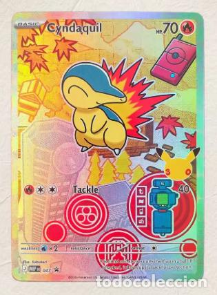 Trading cards: Tarjeta Pokemon Cyndaquil de grado coleccionable Proxy leer atte