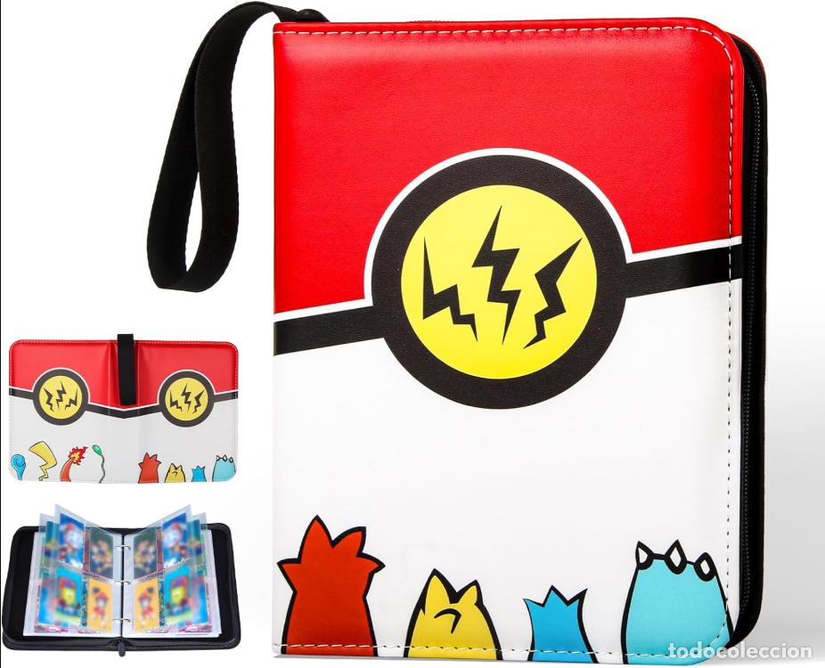 Trading cards: &Aacute;lbum para 440 Cartas Pok&eacute;mon - 55 P&aacute;ginas con Cremallera Impermeable Carpeta de Colecci&oacute;n