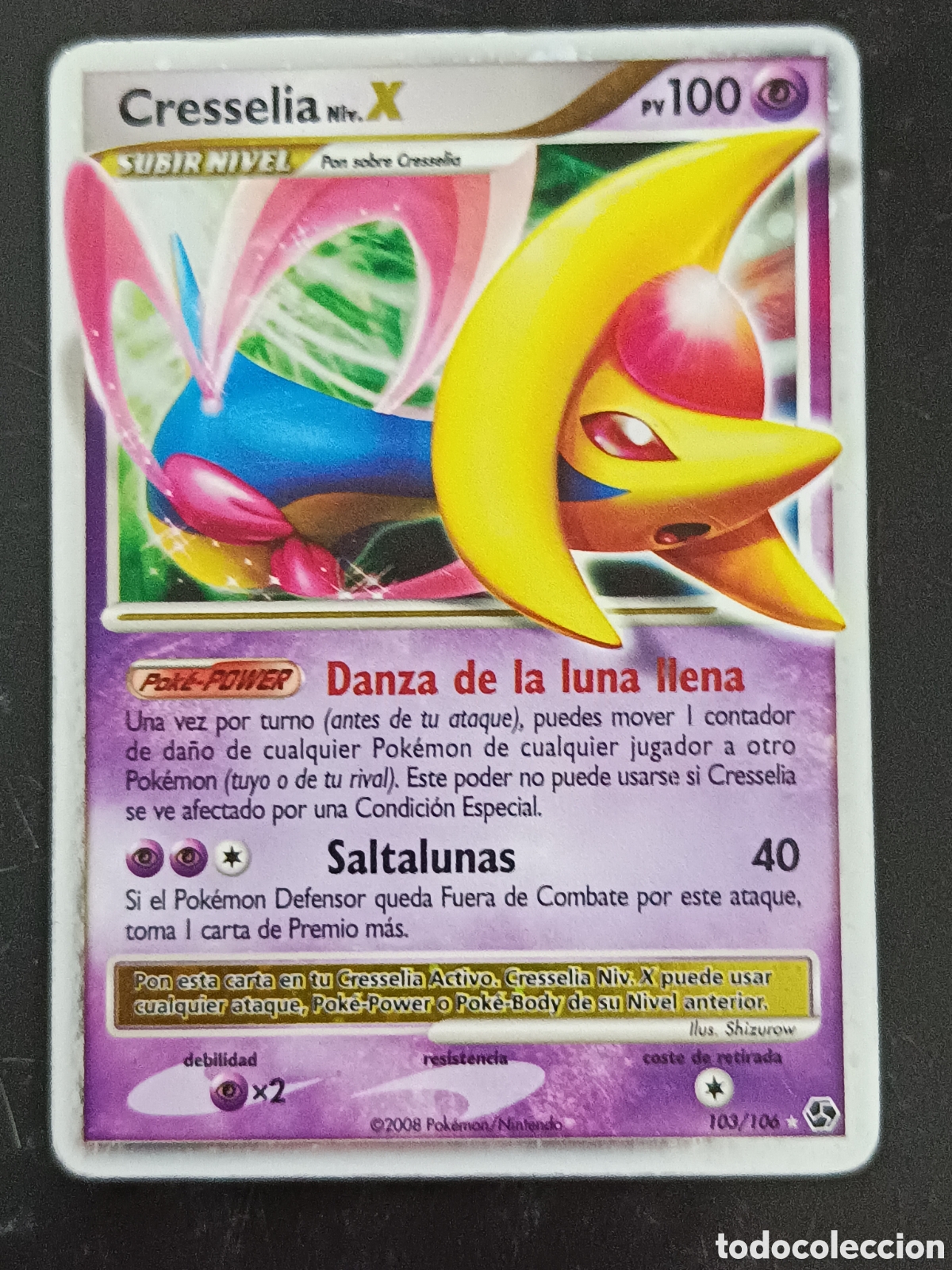 Trading cards: Pokemon Cresselia X 103/106 Diamante Y Perla Grandes Encuentros En Castellano
