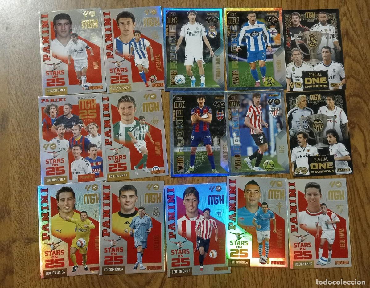 Trading cards: Lote 15 Cartas Panini 25 Aniversario Box Premium Megacracks 25 Aniversario