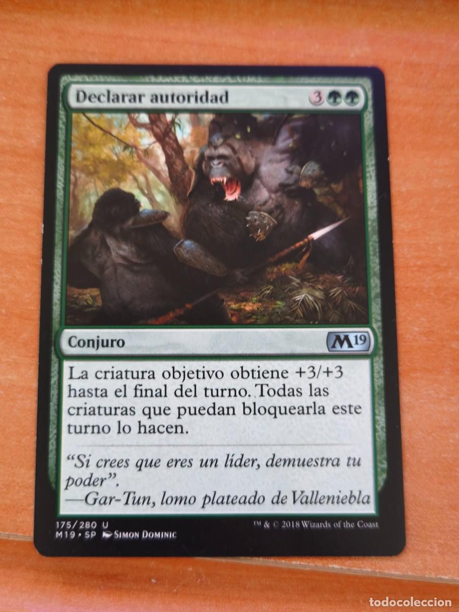Trading cards: magic the gathering, declarar autoridad M19