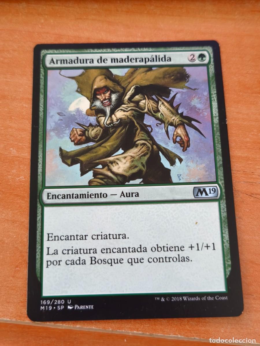 Trading cards: magic the gathering, armadura de maderapalida M19