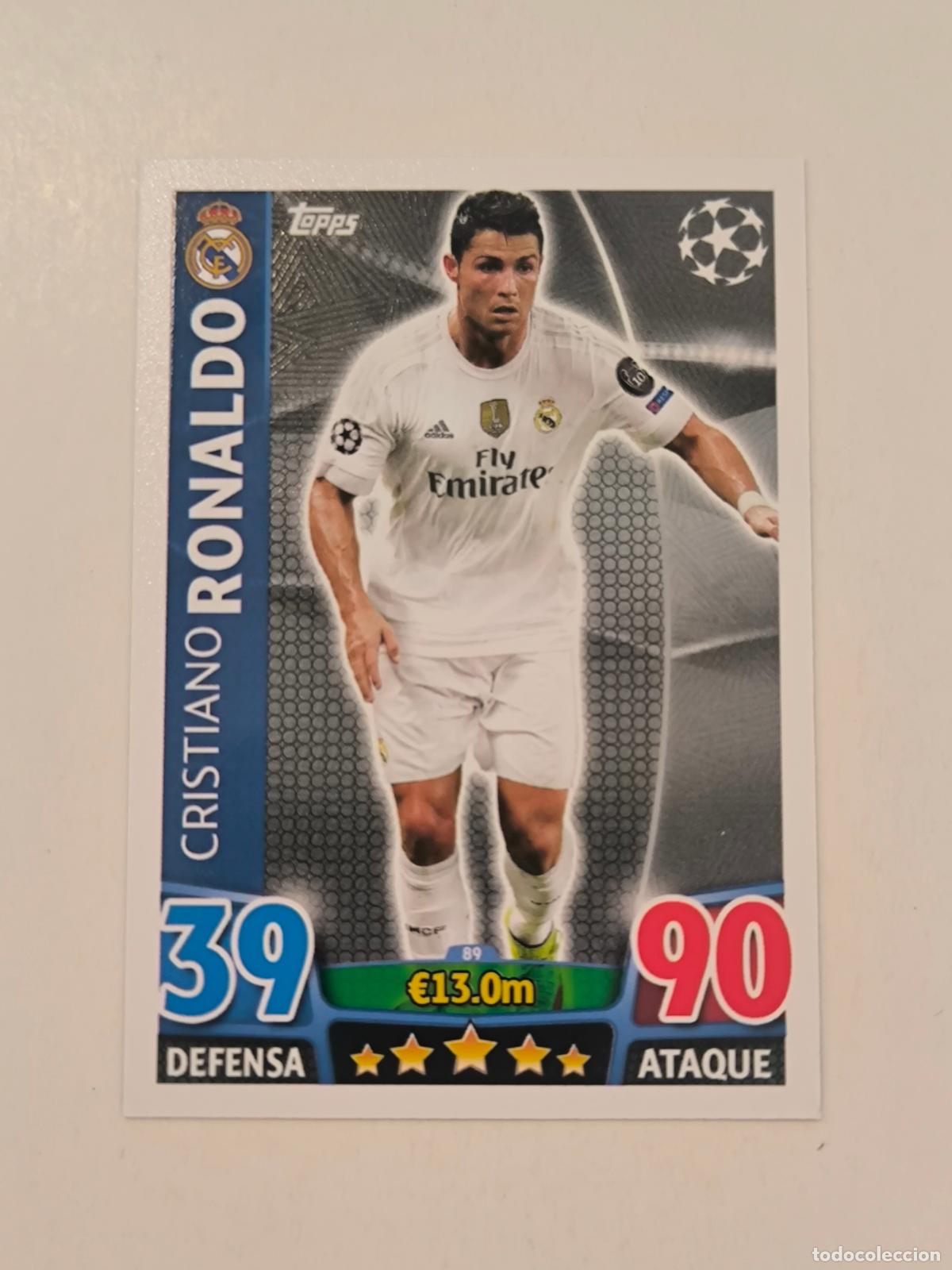 Trading cards: CRISTIANO RONALDO - UEFA CHAMPIONS LEAGUE 2015 2016 - TOPPS MATCH ATTAX TRADING CARD GAME (148A)