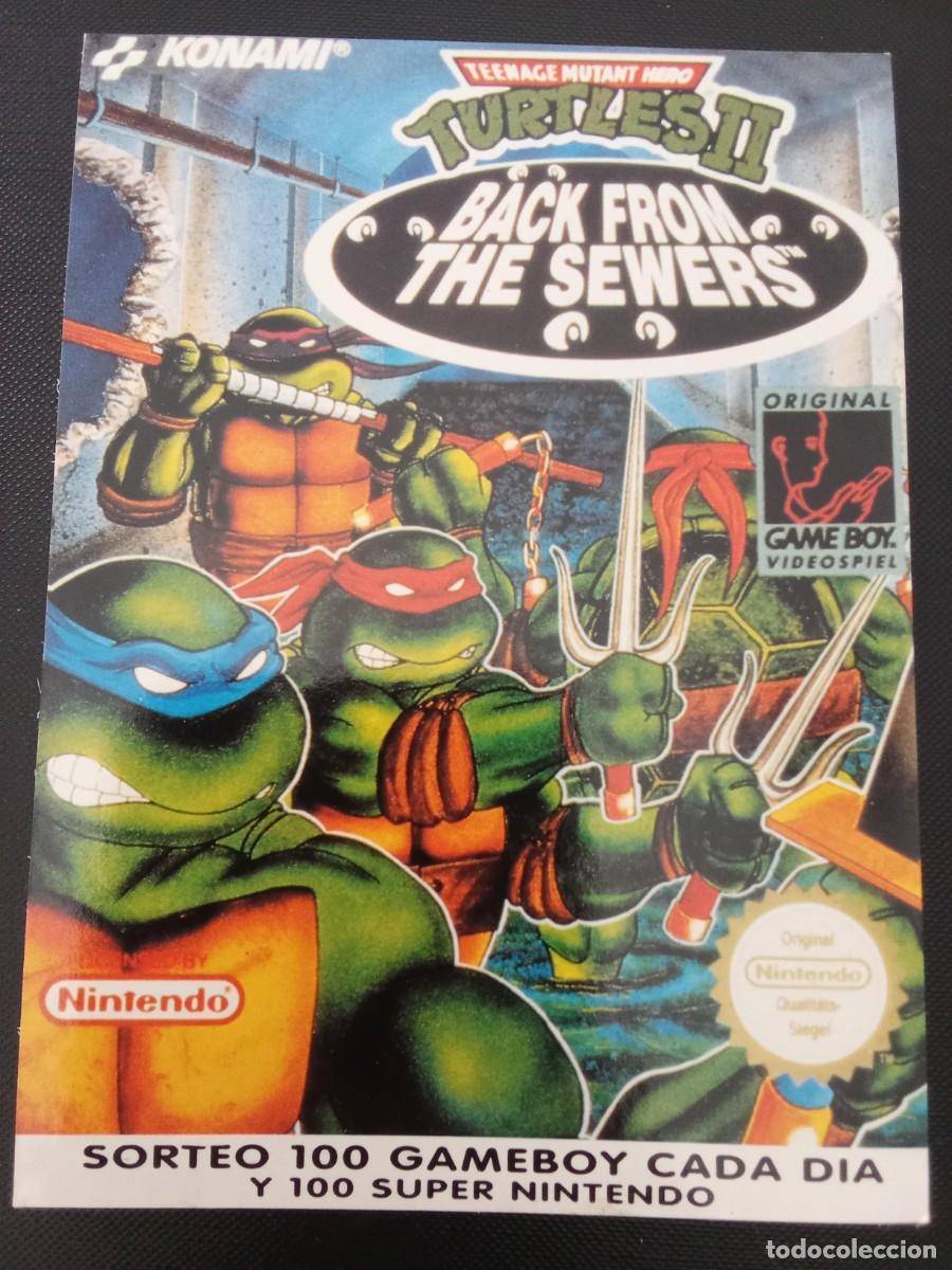 Trading cards: Ficha Tortugas Ninja - Turtles II Back from the sewers. Sorteo Nintendo Matutano 25