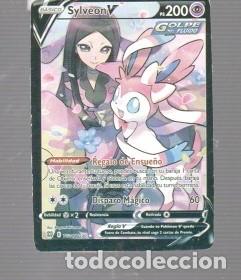 Trading cards: CROMO DE POK&Eacute;MON DE BASICO SYLVEON V PS 200 DEL A&Ntilde;O 2021