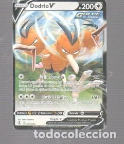 Trading cards: CROMO DE POK&Eacute;MON DE BASICO DODRIO V PS 200 DEL A&Ntilde;O 2022