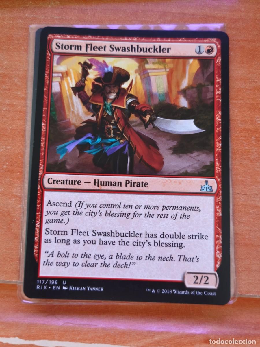 Trading cards: magic the gathering, storm fleet swashbuckler