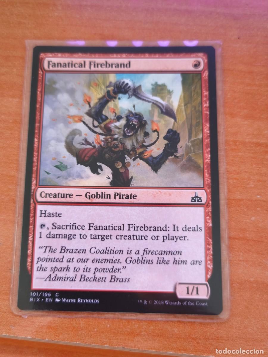Trading cards: magic the gathering, fanatical firebrand