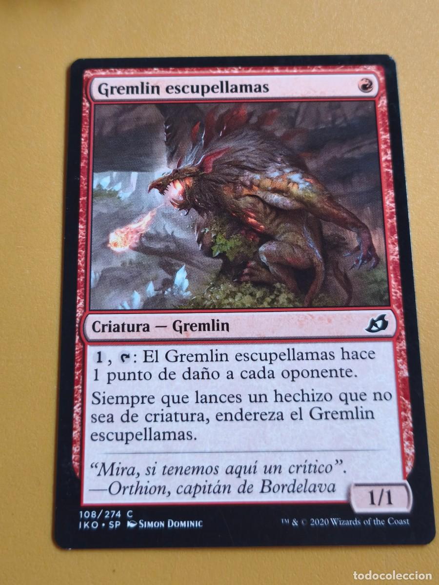 Trading cards: magic the gathering, gremlin escupellamas