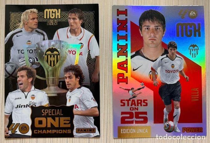 Trading cards: Lote David Villa Special One Champions Valencia Box Premium Panini Megacracks 2026 2027
