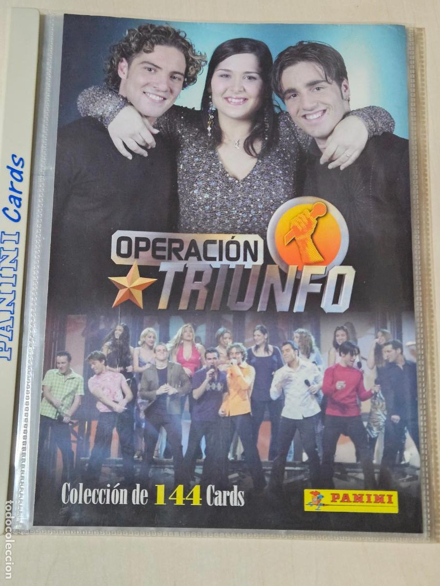 Trading cards: ALBUM DE CROMOS DE OPERACI&Ograve;N TRIUNFO - CARDS PANINI FICHAS VACIO SIN CROMOS