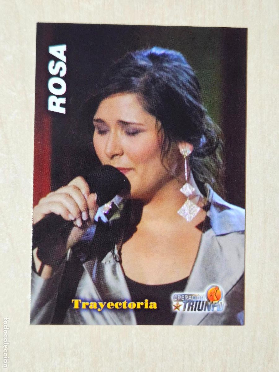 Trading cards: CROMO CARD PANINI OPERACION TRIUNFO PRIMERA EDICION 4 DE 144 - ROSA