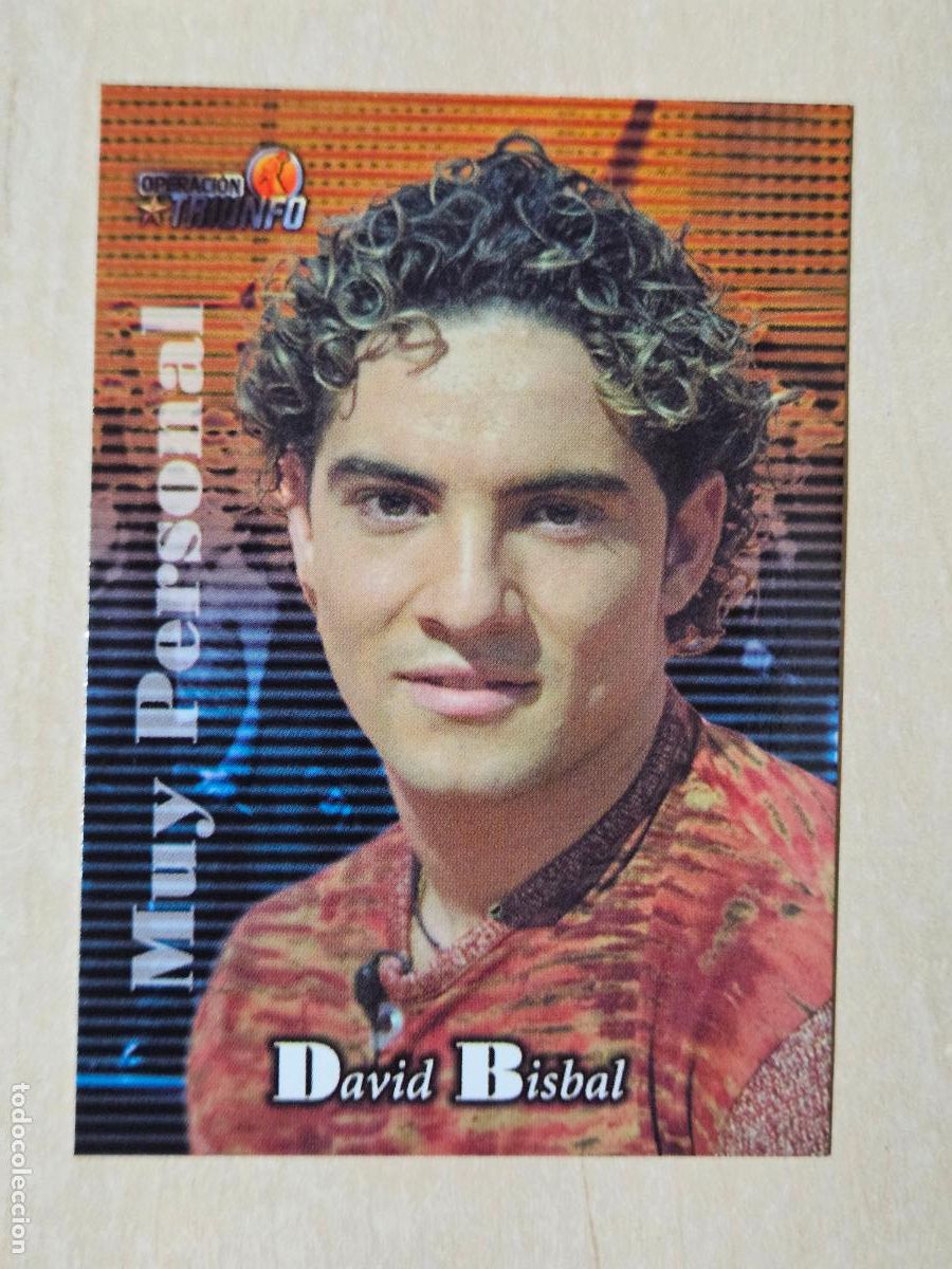 Trading cards: CROMO CARD PANINI OPERACION TRIUNFO PRIMERA EDICION 7 DE 144 - DAVID BISBAL