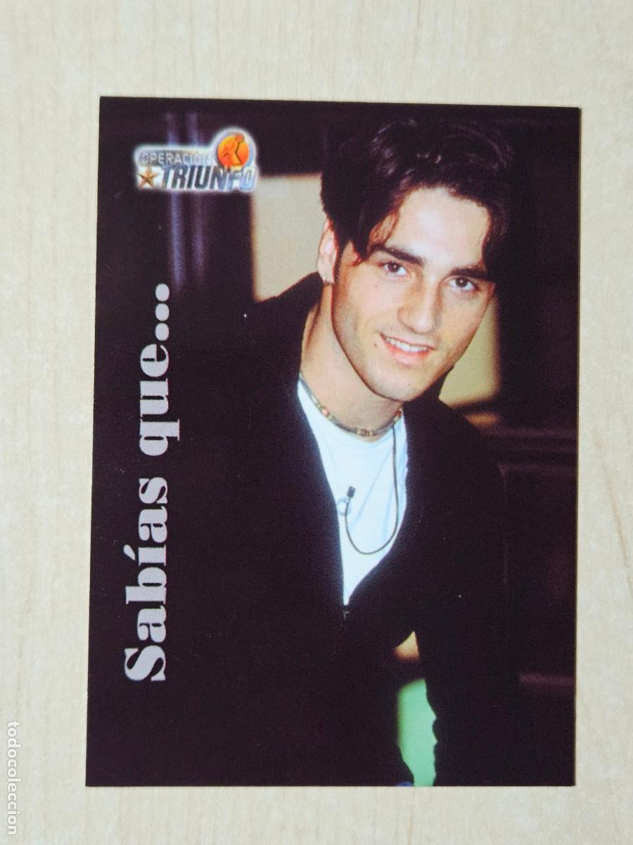 Trading cards: CROMO CARD PANINI OPERACION TRIUNFO PRIMERA EDICION 14 DE 144 - DAVID BUSTAMANTE