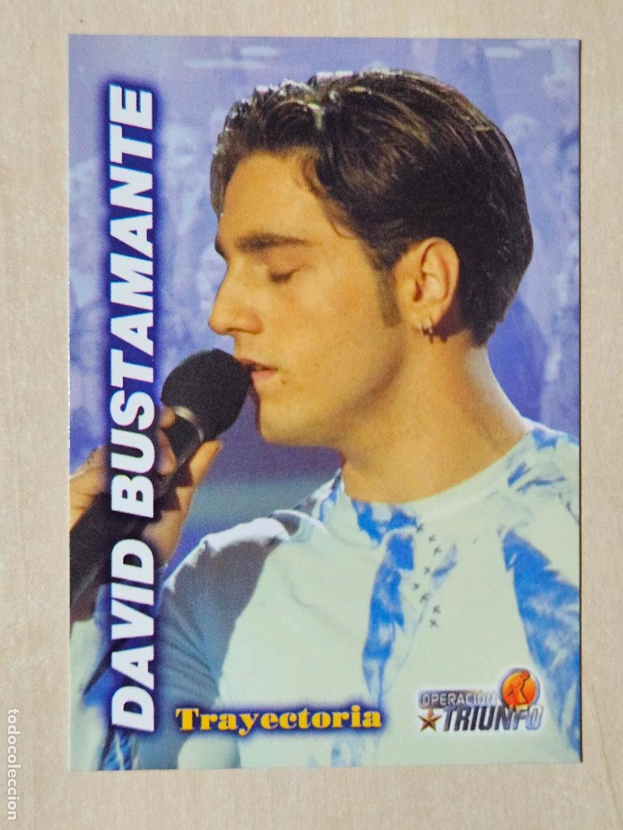 Trading cards: CROMO CARD PANINI OPERACION TRIUNFO PRIMERA EDICION 16 DE 144 - DAVID BUSTAMANTE