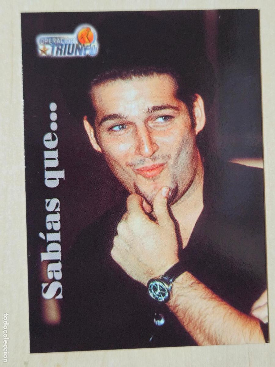 Trading cards: CROMO CARD PANINI OPERACION TRIUNFO PRIMERA EDICION 26 DE 144 - MANU TENORIO