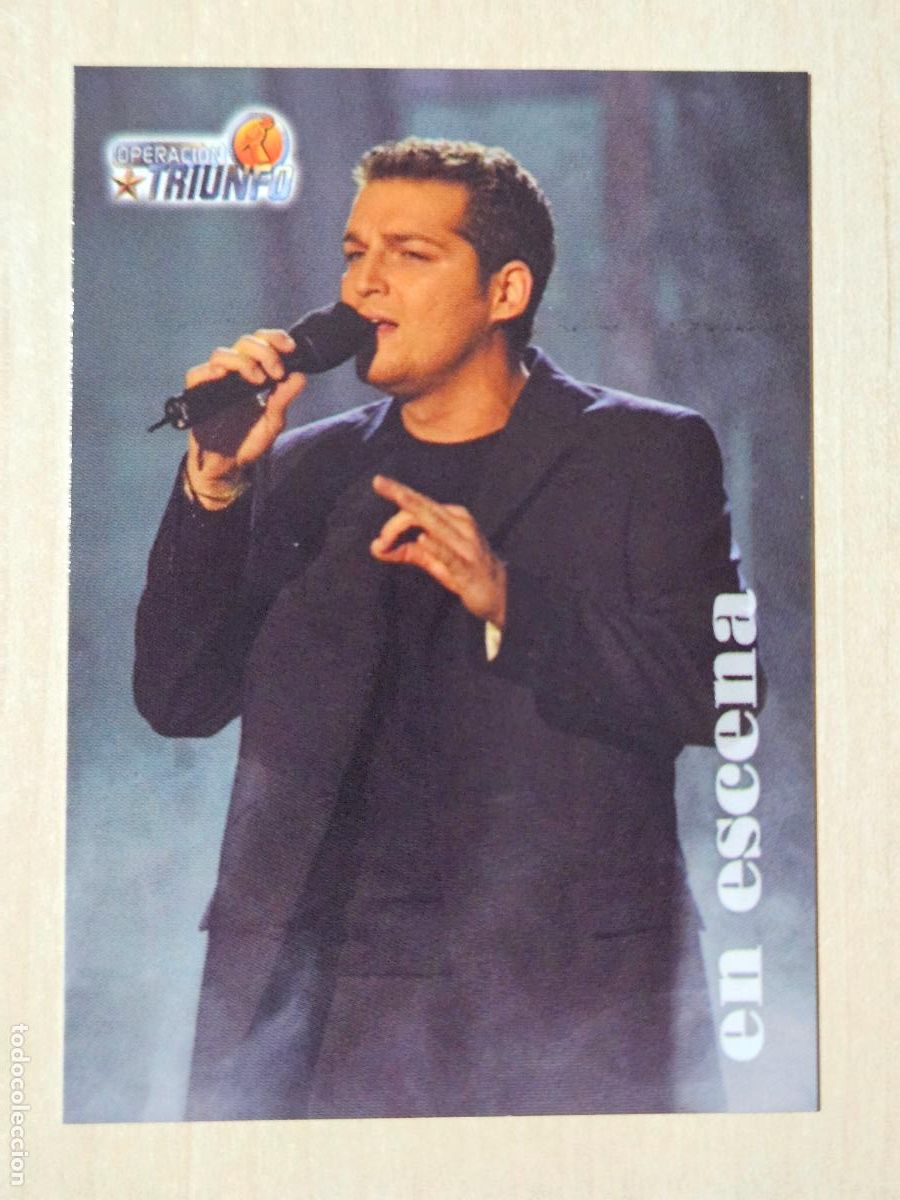 Trading cards: CROMO CARD PANINI OPERACION TRIUNFO PRIMERA EDICION 27 DE 144 - MANU TENORIO