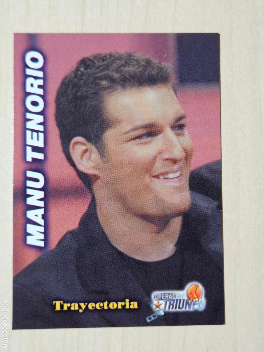 Trading cards: CROMO CARD PANINI OPERACION TRIUNFO PRIMERA EDICION 28 DE 144 - MANU TENORIO