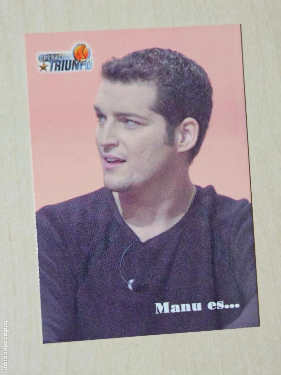Trading cards: CROMO CARD PANINI OPERACION TRIUNFO PRIMERA EDICION 29 DE 144 - MANU TENORIO