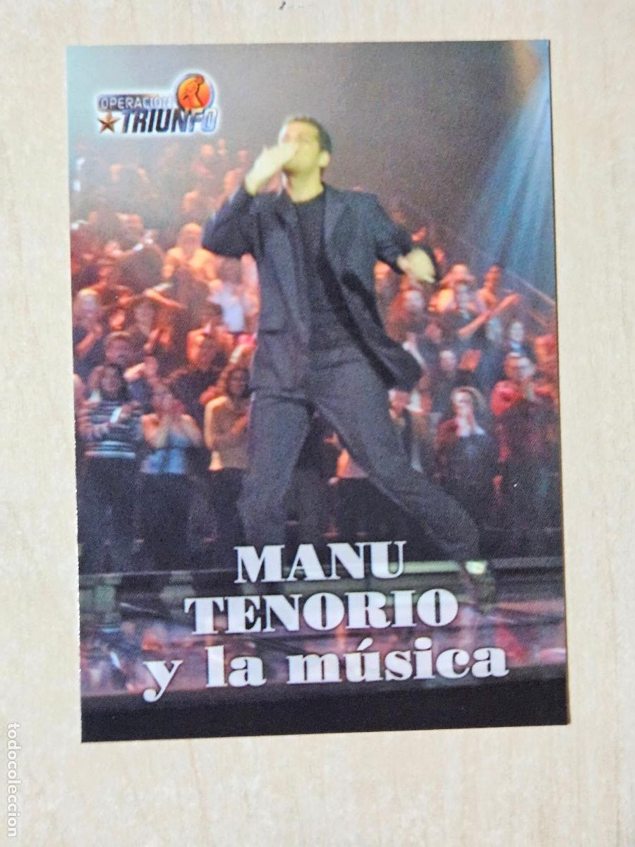 Trading cards: CROMO CARD PANINI OPERACION TRIUNFO PRIMERA EDICION 30 DE 144 - MANU TENORIO