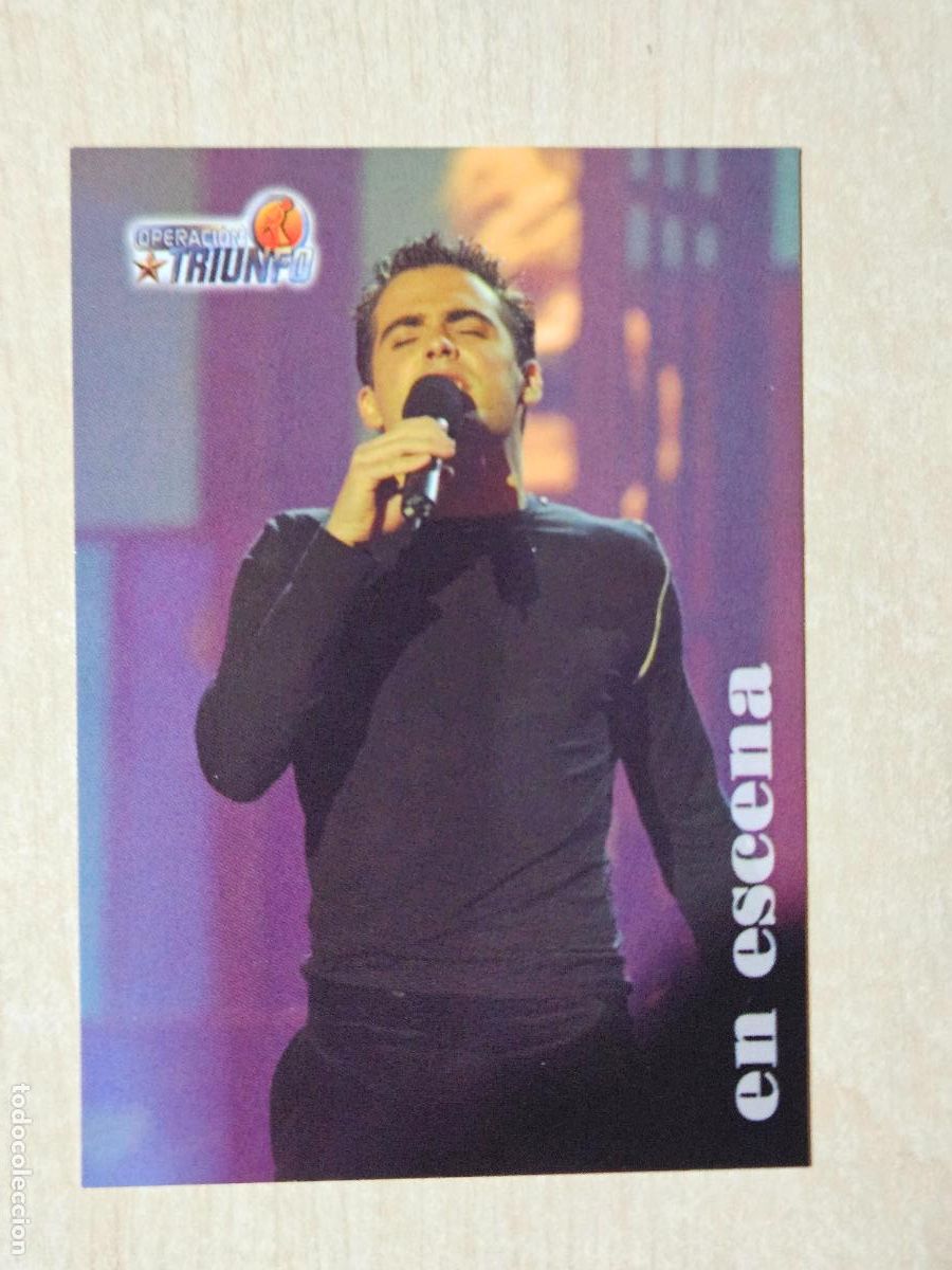 Trading cards: CROMO CARD PANINI OPERACION TRIUNFO PRIMERA EDICION 38 DE 144 - NAIM
