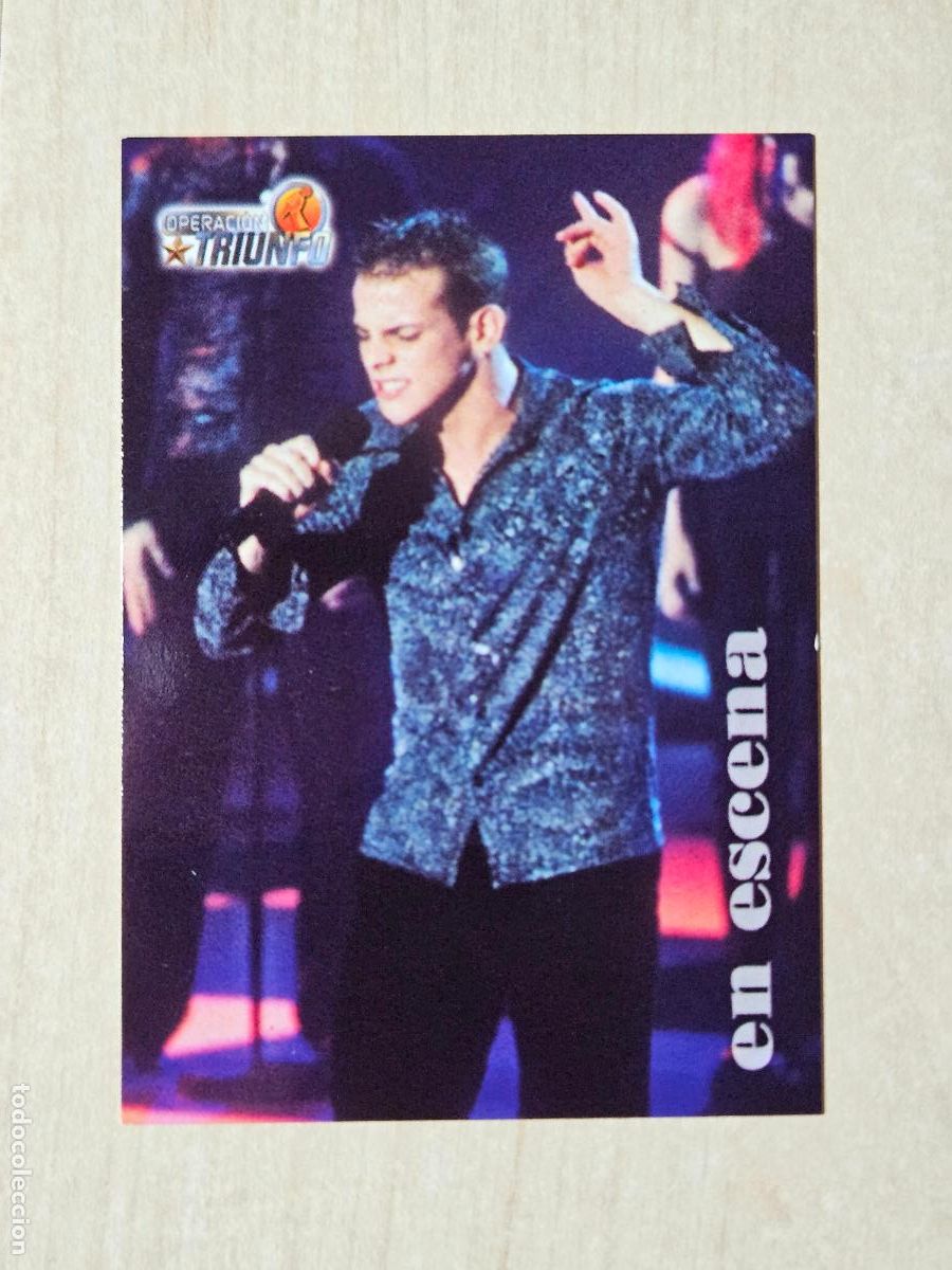 Trading cards: CROMO CARD PANINI OPERACION TRIUNFO PRIMERA EDICION 44 DE 144 - ALEX CASADEMUNT