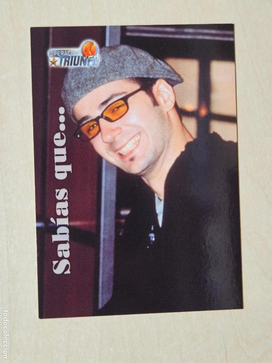 Trading cards: CROMO CARD PANINI OPERACION TRIUNFO PRIMERA EDICION 52 DE 144 - ALEJANDRO