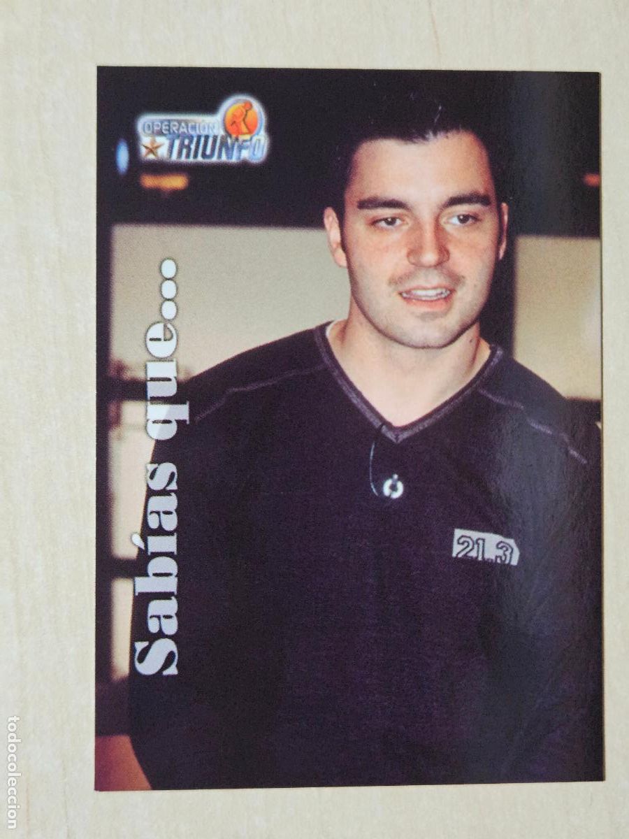 Trading Cards: CROMO CARD PANINI OPERACION TRIUNFO PRIMERA EDICION 58 DE 144 - JUAN CAMUS