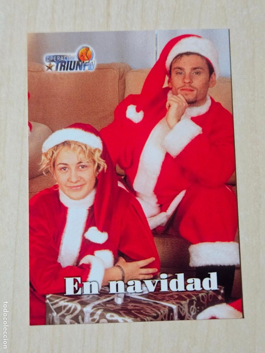 Trading cards: CROMO CARD PANINI OPERACION TRIUNFO PRIMERA EDICION 72 DE 144 - EN NAVIDAD