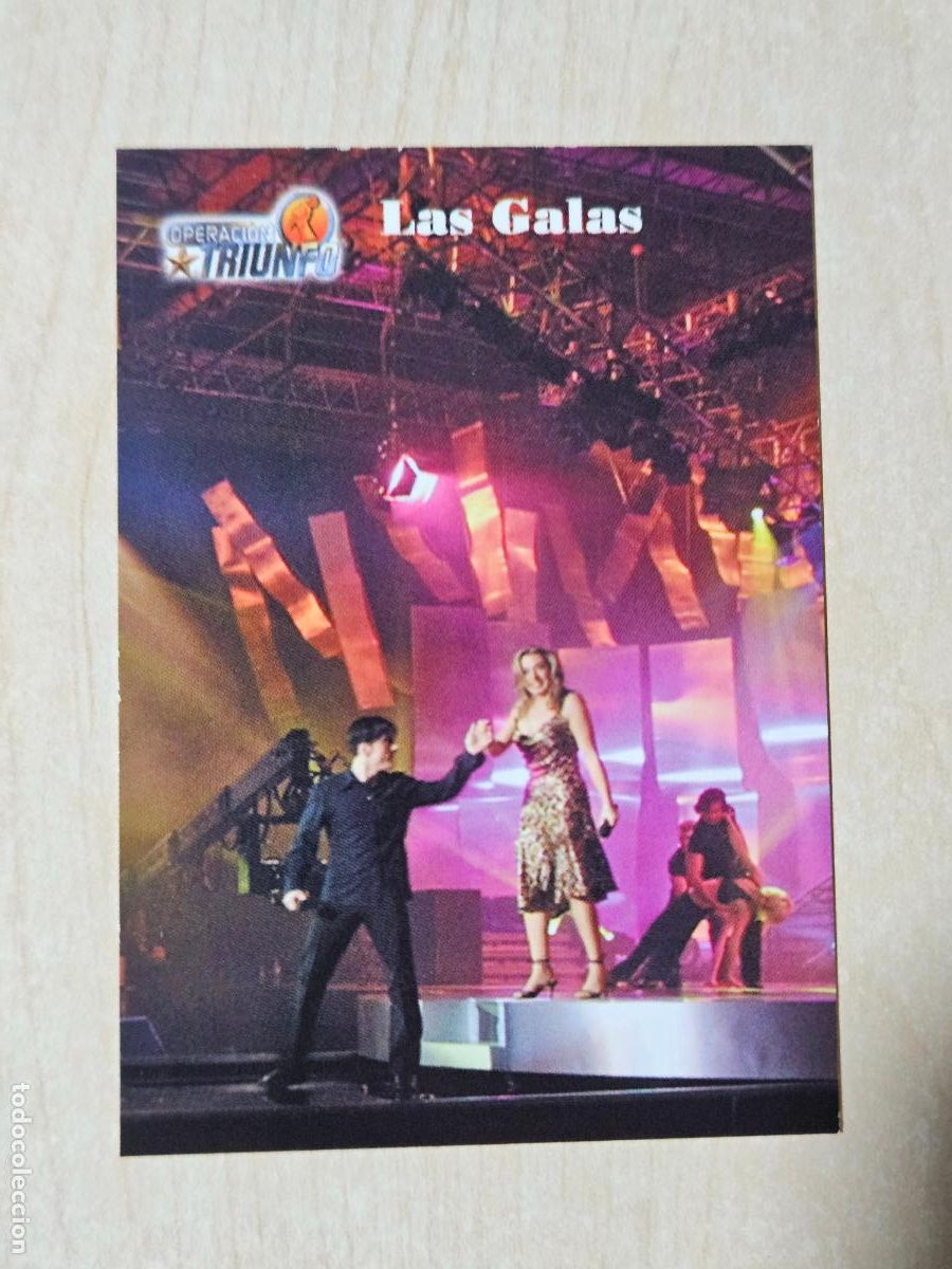 Trading cards: CROMO CARD PANINI OPERACION TRIUNFO PRIMERA EDICION 75 DE 144 - LAS GALAS