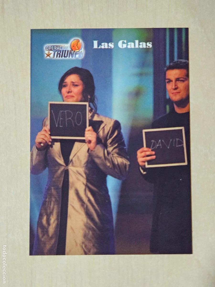 Cartes &agrave; &Eacute;changer: CROMO CARD PANINI OPERACION TRIUNFO PRIMERA EDICION 78 DE 144 - LAS GALAS
