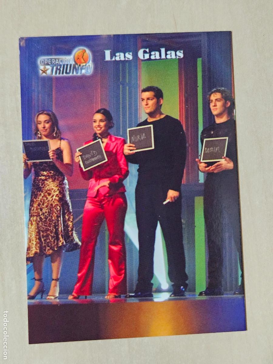 Cartes &agrave; &Eacute;changer: CROMO CARD PANINI OPERACION TRIUNFO PRIMERA EDICION 79 DE 144 - LAS GALAS