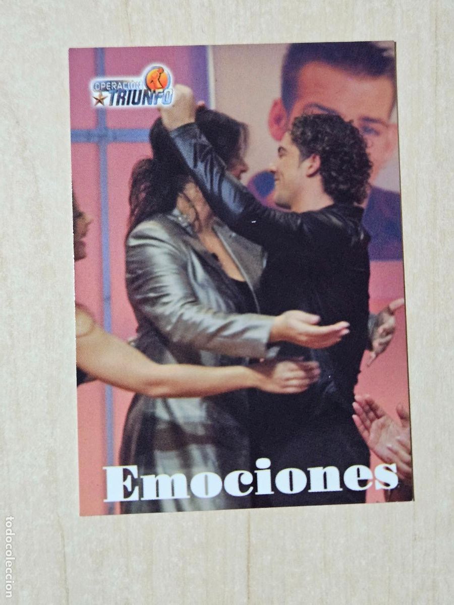 Trading cards: CROMO CARD PANINI OPERACION TRIUNFO PRIMERA EDICION 86 DE 144 - EMOCIONES