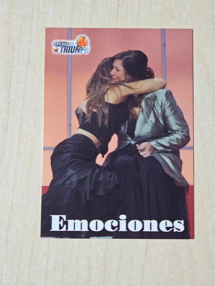 Trading cards: CROMO CARD PANINI OPERACION TRIUNFO PRIMERA EDICION 89 DE 144 - EMOCIONES