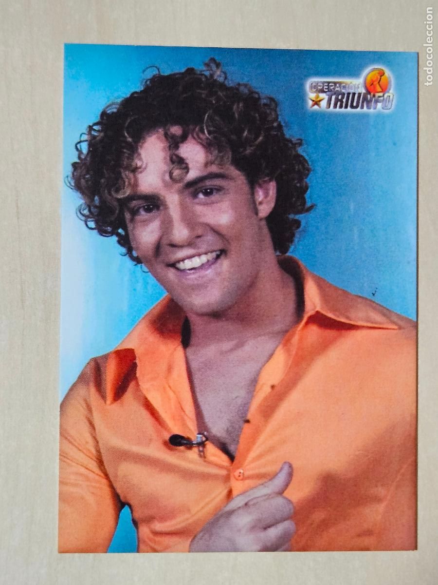 Trading cards: CROMO CARD PANINI OPERACION TRIUNFO PRIMERA EDICION 101 DE 144 - DAVID BISBAL