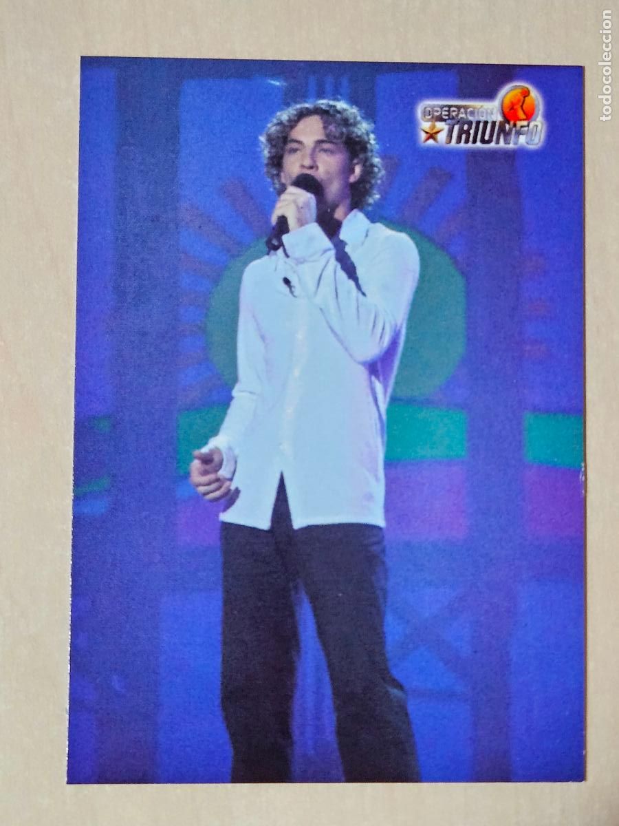 Trading cards: CROMO CARD PANINI OPERACION TRIUNFO PRIMERA EDICION 103 DE 144 - DAVID BISBAL