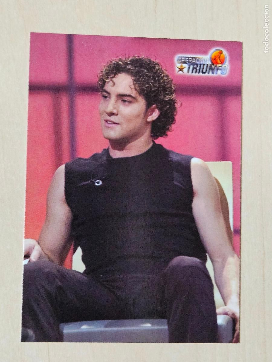 Trading cards: CROMO CARD PANINI OPERACION TRIUNFO PRIMERA EDICION 105 DE 144 - DAVID BISBAL